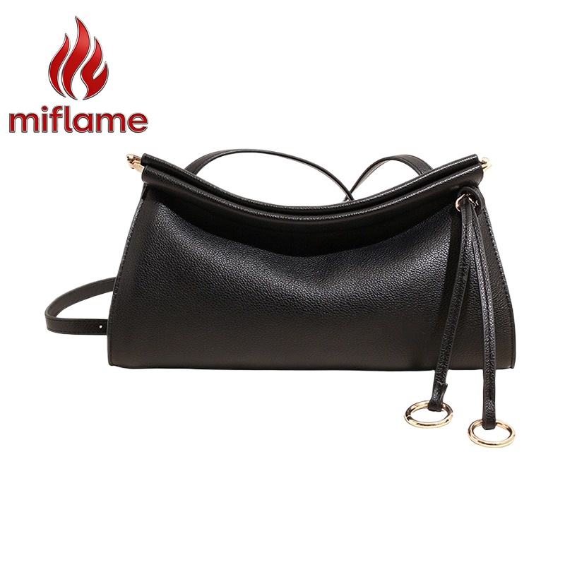 Structured Handbag Work - Vintage Leather Shoulder Bag with Structured