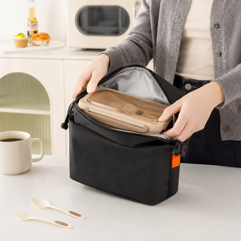 Structured Handbag Work - Reusable Insulated Lunch Bag Portable Thermal