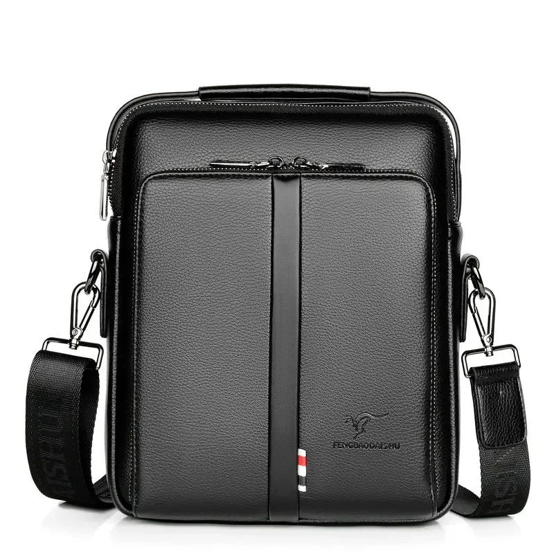 Structured Handbag Work - Fashion Shoulder Messenger Men Bag Pu