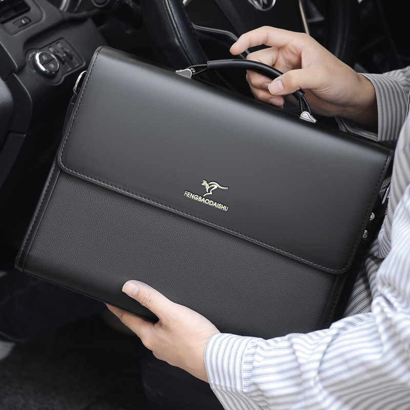 Structured Handbag Work - Luxury Men'S Briefcase Designer Work Business