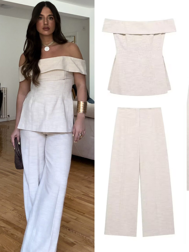 Women'S Formal Wear Pants - HH Women High-Waisted Zip-up Loose Trousers+2024
