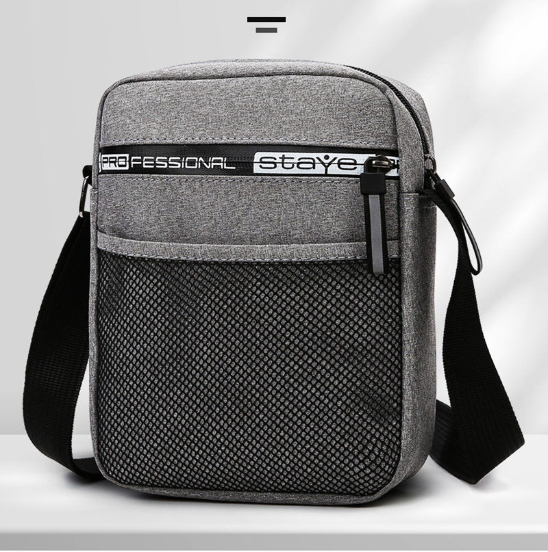 2025 Men's Fashion Canvas Mess - Structured Handbag Work 评论和价格