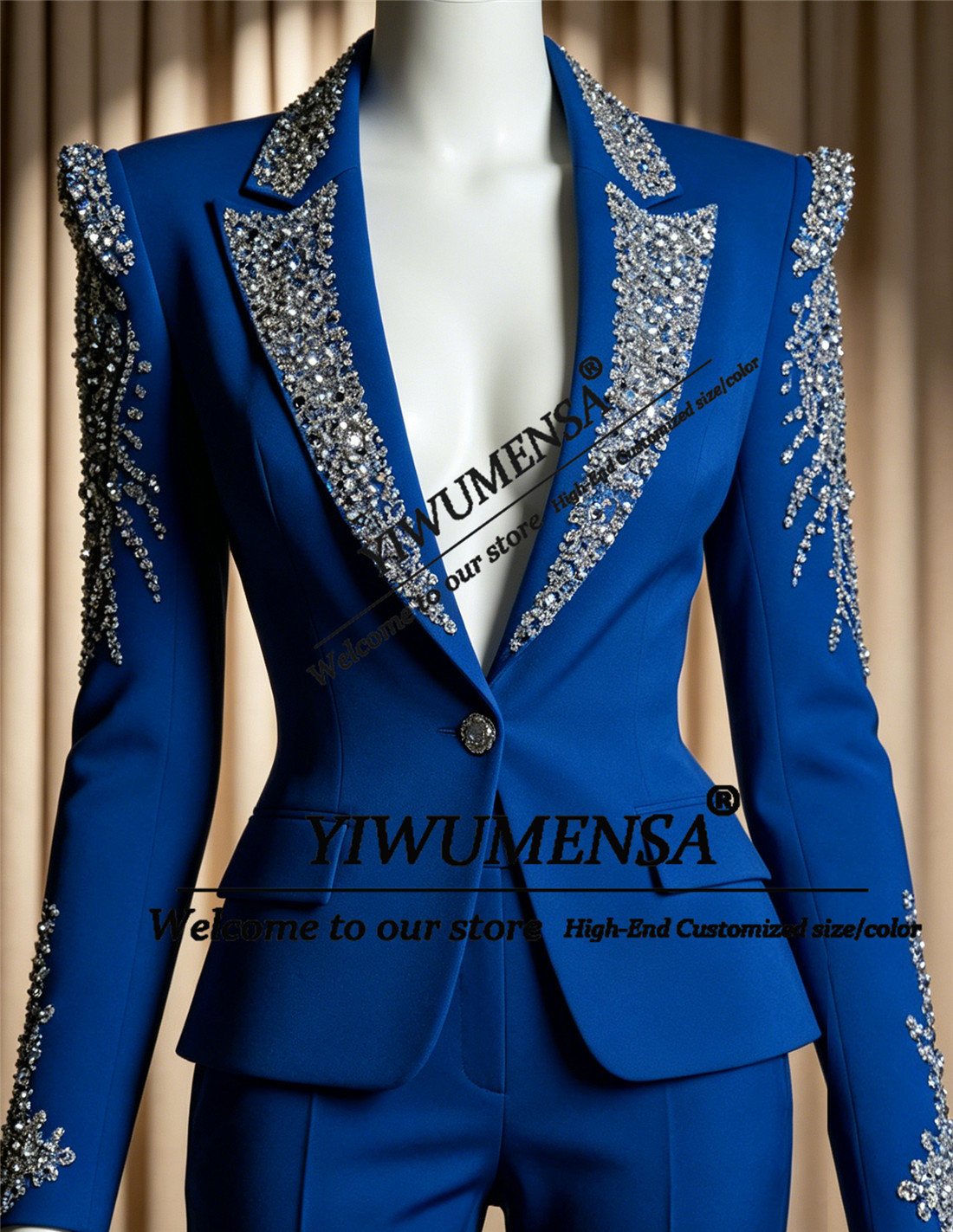 Luxury Women Suits 2 Pieces Se - Women Formal Wear With Blazer 评论和价格