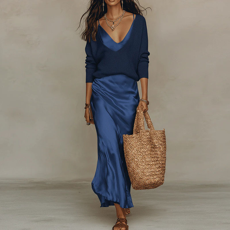 Elegant V Neck Slim Office Two - Women Formal Wear For Summer 评论和价格