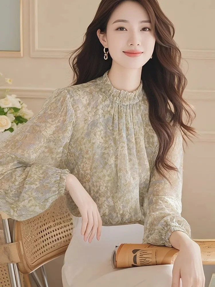 Long Sleeve Shirts Women Satin - Women Formal Blouses For Evening Wear 评论和价格