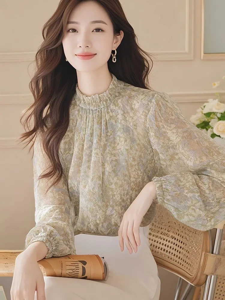 Long Sleeve Shirts Women Satin - Women Formal Blouses For Evening Wear 评论和价格