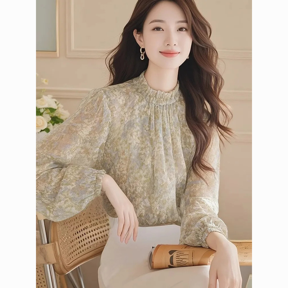 Long Sleeve Shirts Women Satin - Women Formal Blouses For Evening Wear 评论和价格