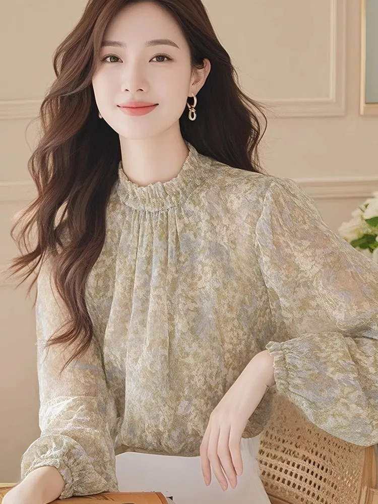 Long Sleeve Shirts Women Satin - Women Formal Blouses For Evening Wear 评论和价格