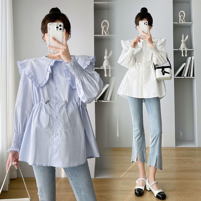 Long Sleeve Shirts Womens Cott - Women Formal Blouses For Evening Wear 评论和价格