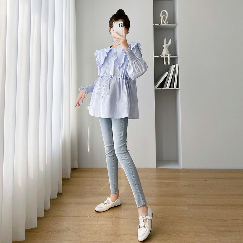 Long Sleeve Shirts Womens Cott - Women Formal Blouses For Evening Wear 评论和价格