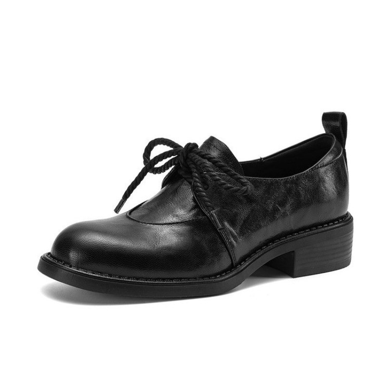 French Vintage Simple Lace-up  - Kitten Heel Women 评论和价格