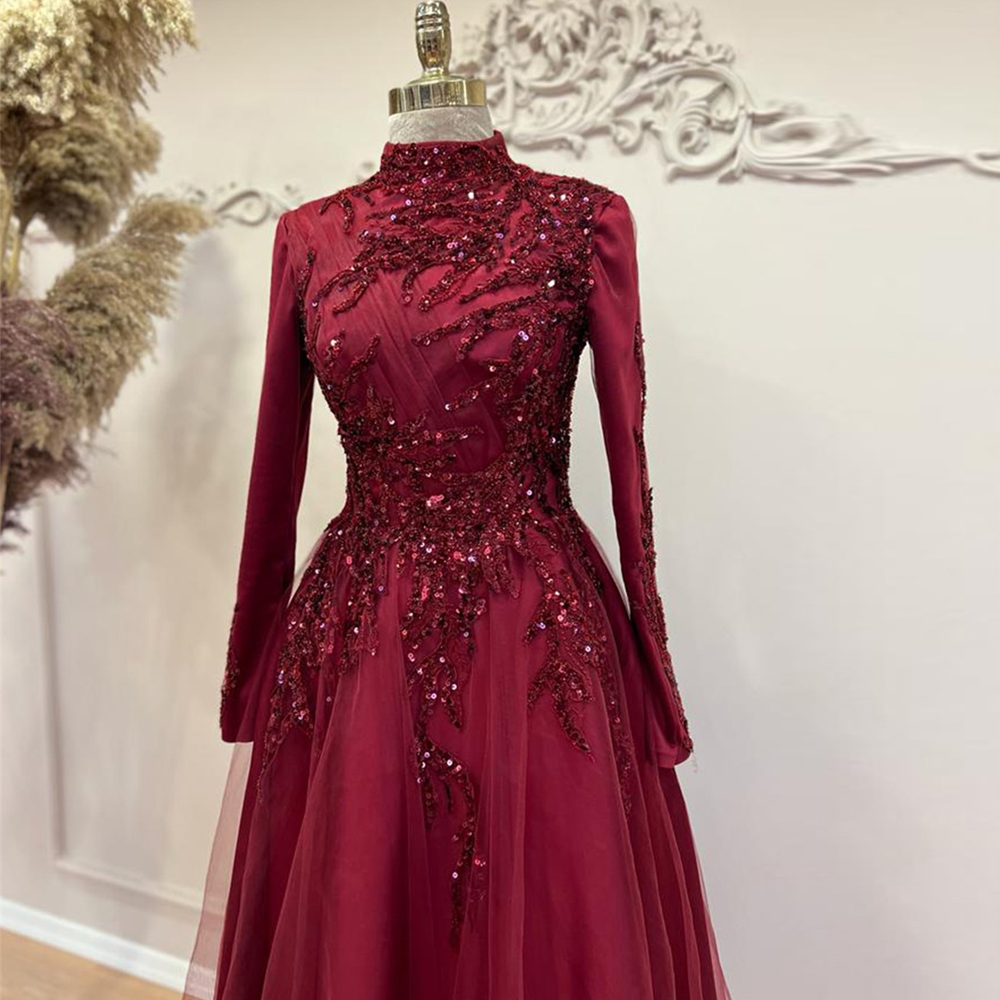 Beads Ankle Length A Line Prom - Women Formal Party Wear Dress 评论和价格