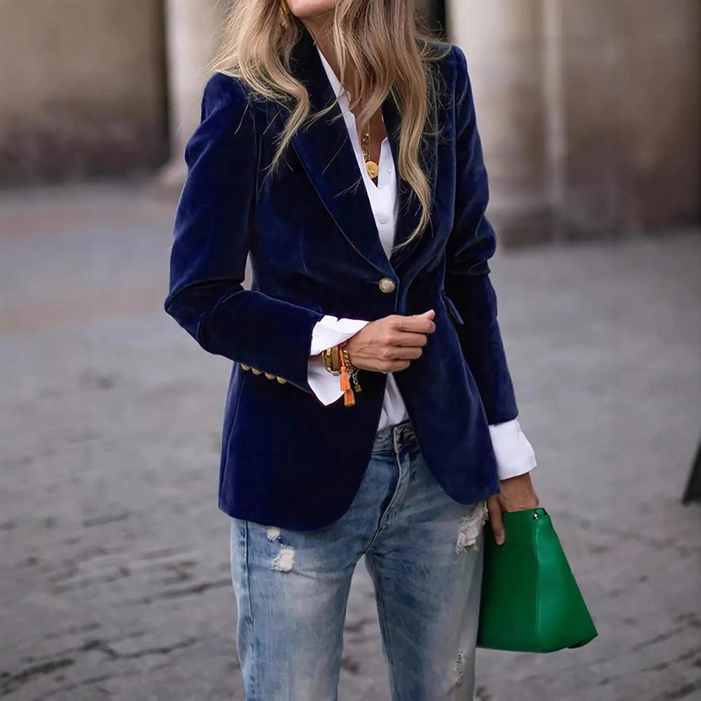 Velvet Large Size Women Prom P - Women Formal Wear With Blazer 评论和价格