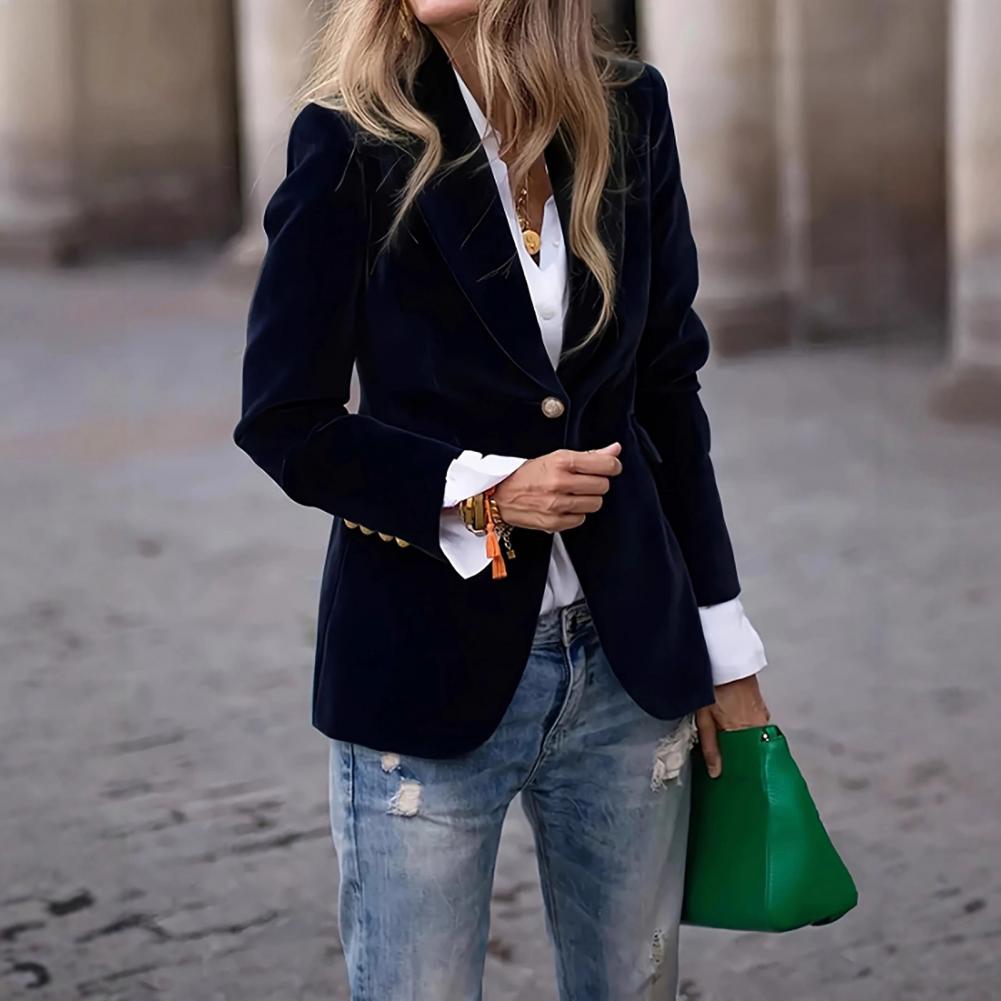 Velvet Large Size Women Prom P - Women Formal Wear With Blazer 评论和价格