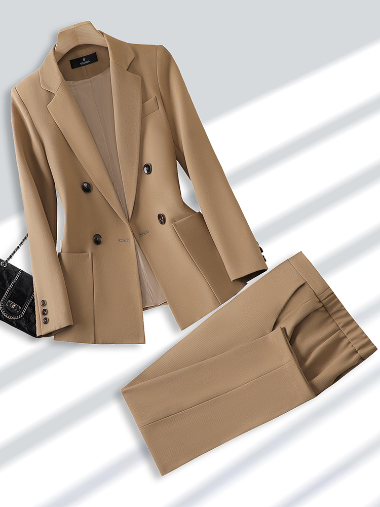 Fashion Ladies Pant Suit Forma - Women Formal Wear With Blazer 评论和价格