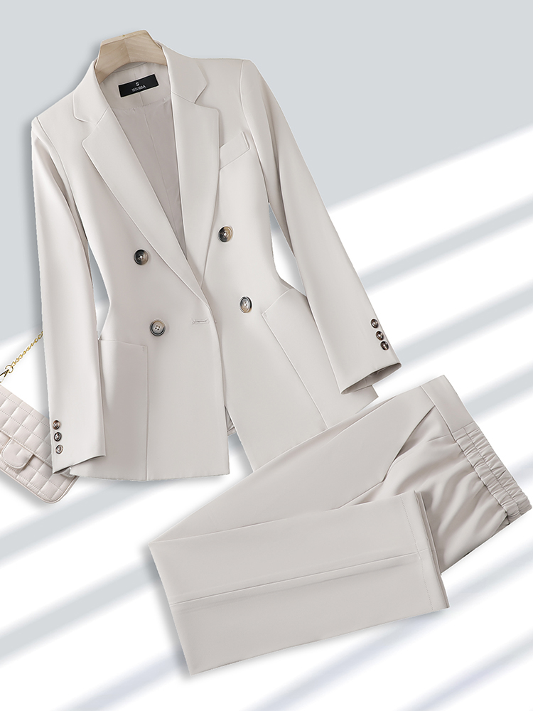 Fashion Ladies Pant Suit Forma - Women Formal Wear With Blazer 评论和价格