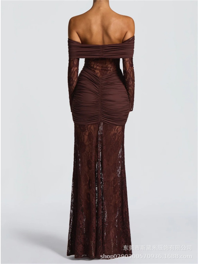 Sexy Lace Mermaid Women Prom D - Women Formal Party Wear Dress 评论和价格