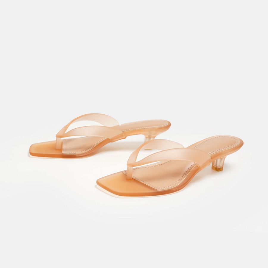 Korean Muted Tone Olive Green  - Kitten Heel Women 评论和价格