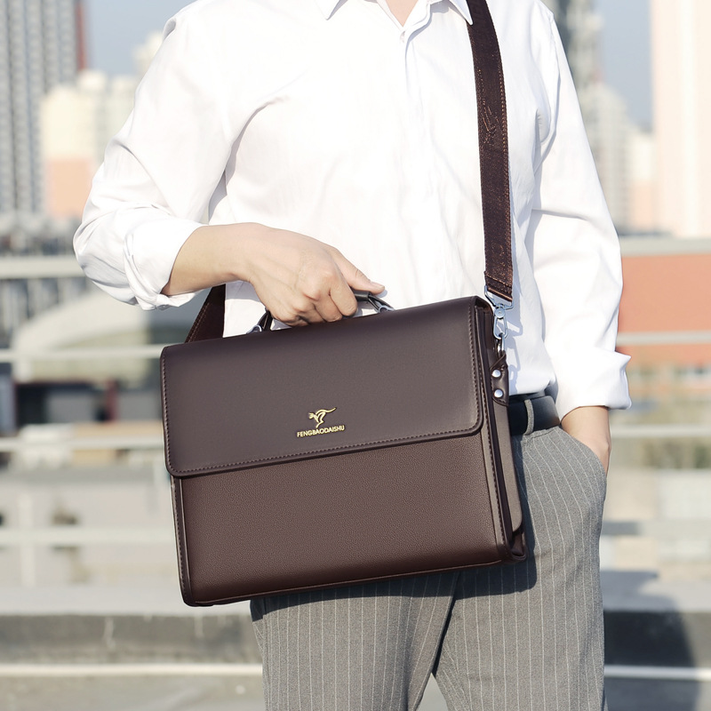 Leather Luxury Briefcases For  - Structured Handbag Work 评论和价格