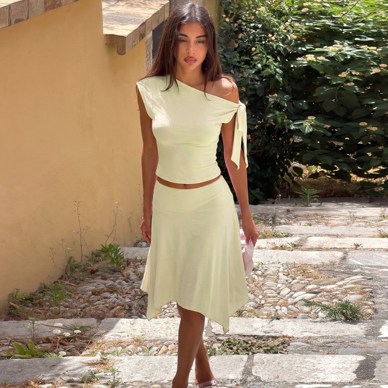 Women 2 Piece Outfit Set Off S - Women Formal Wear For Summer 评论和价格
