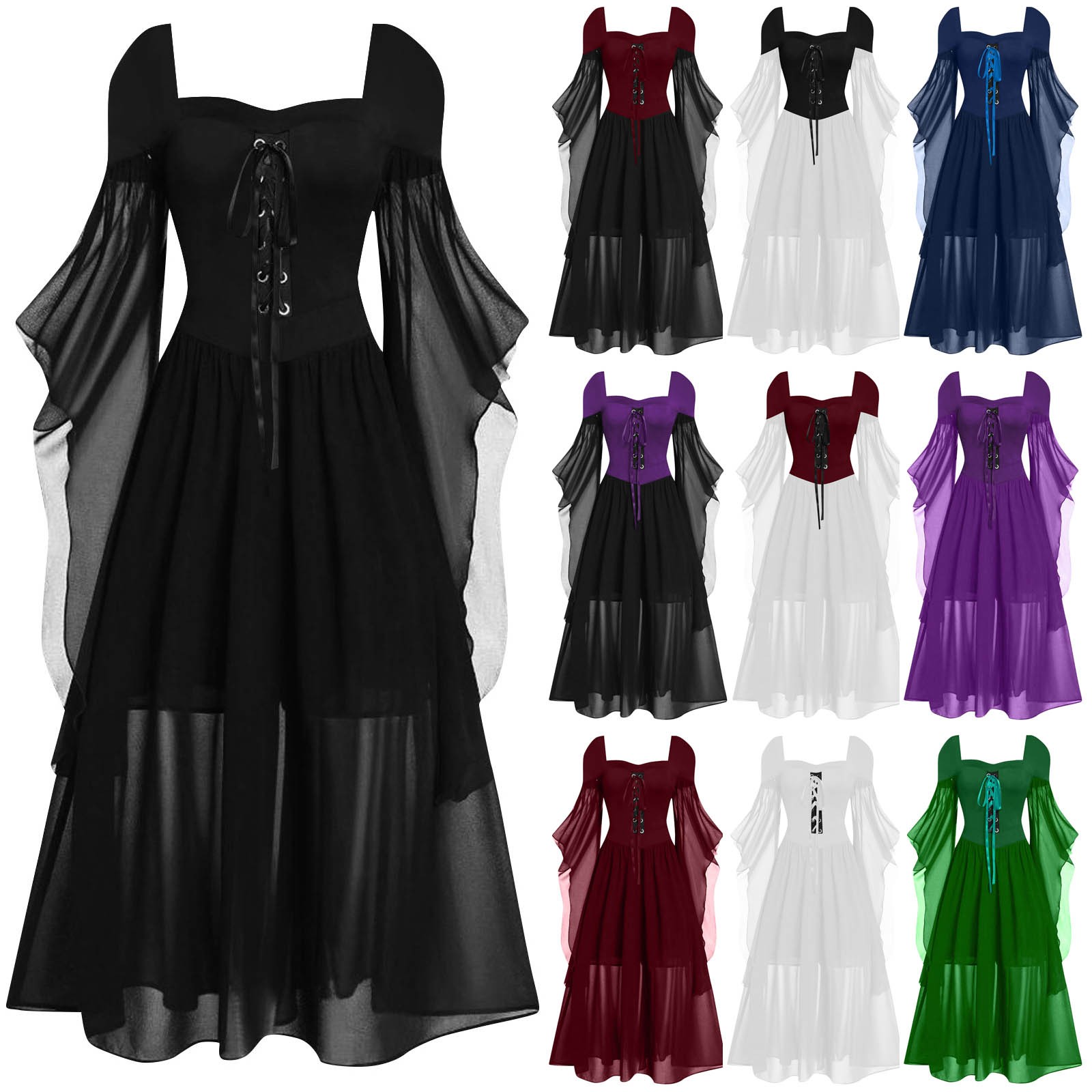 Halloween 2026 Dresses Off Sho - Women'S Gothic Formal Wear 评论和价格
