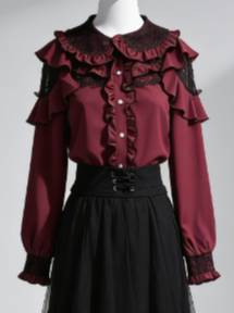 Kawaii Harajuku JK Women Bow L - Women Formal Blouses For Evening Wear 评论和价格
