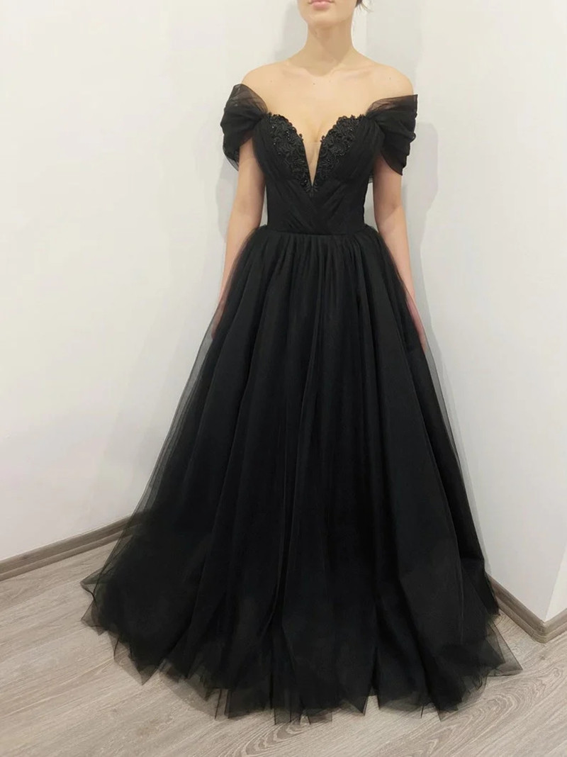 Customized Gothic Black Weddin - Women'S Gothic Formal Wear 评论和价格