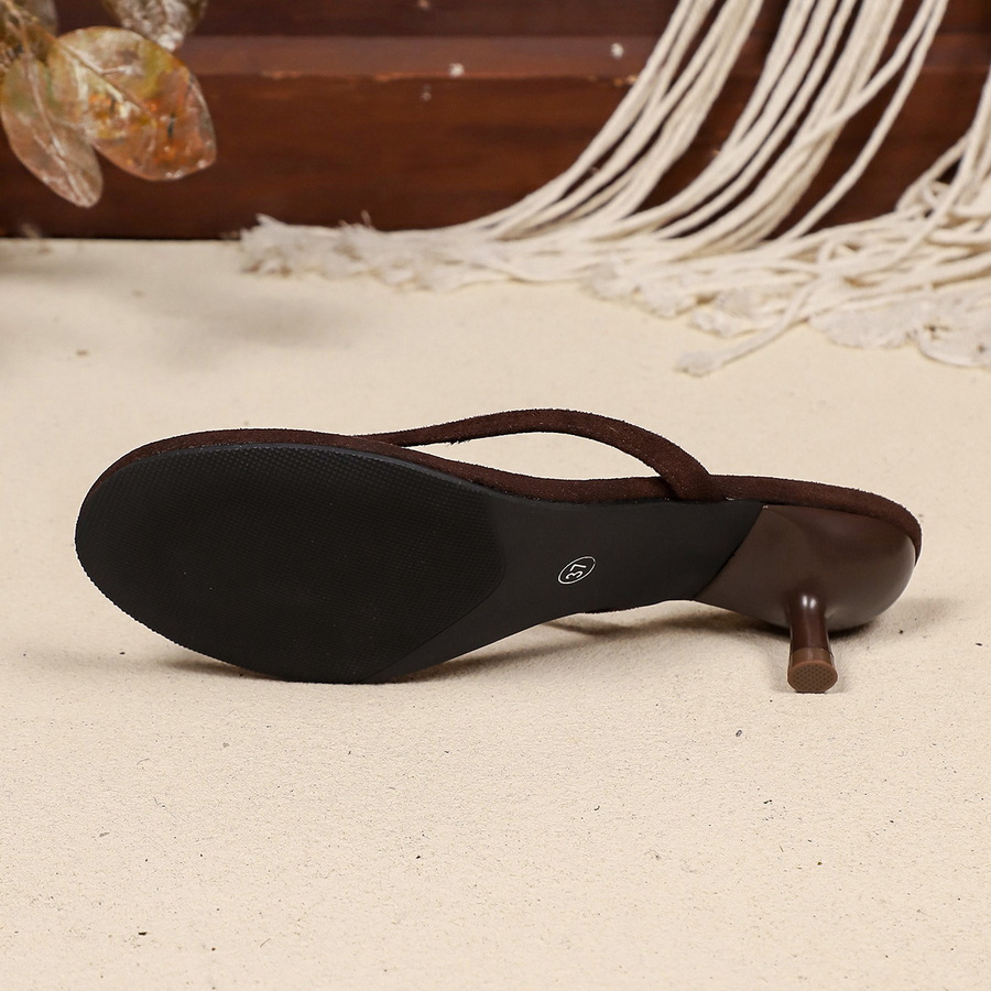 New Faux Suede Heeled Thong Sa - Kitten Heel Women 评论和价格