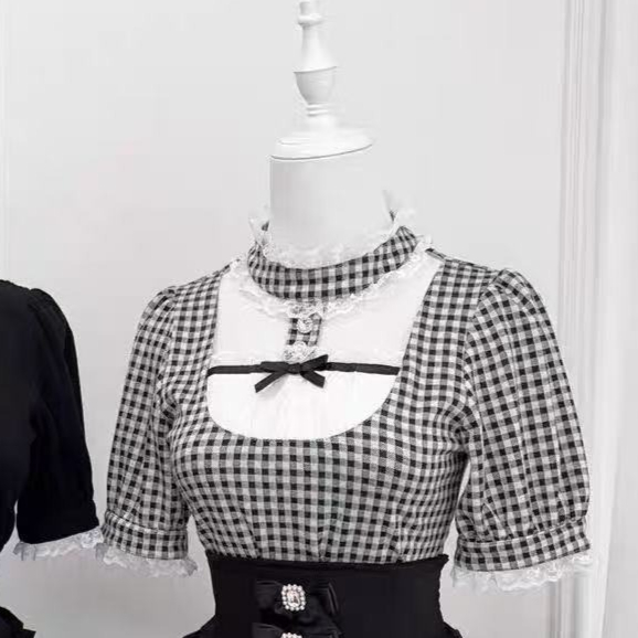 Japanese Lolita Blouse Women K - Women Formal Blouses For Evening Wear 评论和价格