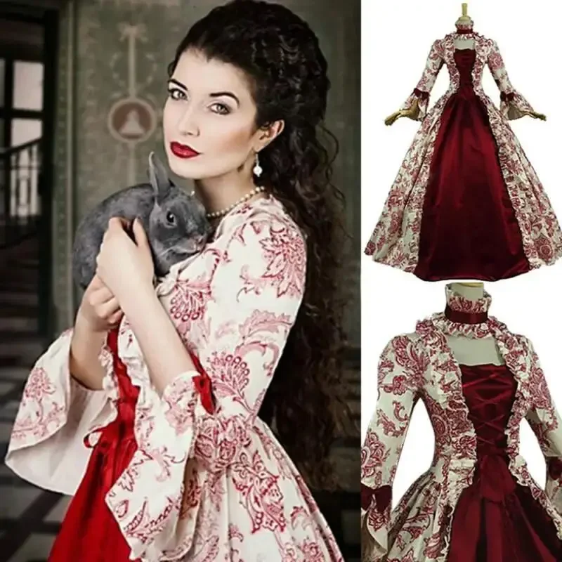 Plus Size Women Gothic Floral  - Women'S Gothic Formal Wear 评论和价格