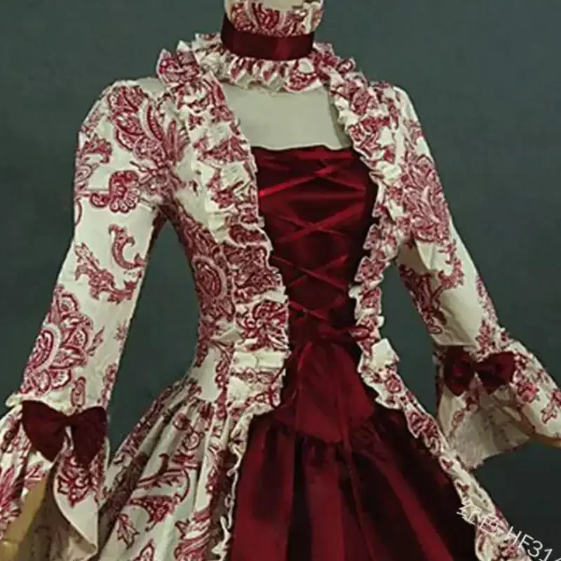 Plus Size Women Gothic Floral  - Women'S Gothic Formal Wear 评论和价格