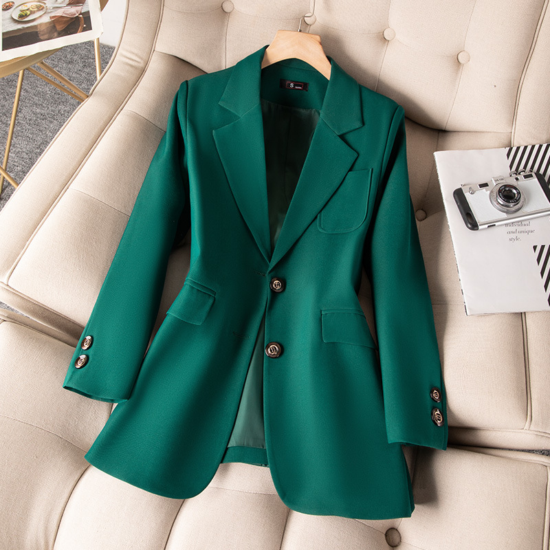 Blue Black Green Women Formal  - Women Formal Wear With Blazer 评论和价格