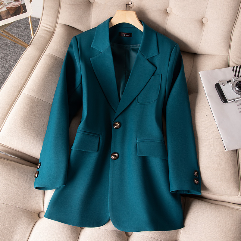 Blue Black Green Women Formal  - Women Formal Wear With Blazer 评论和价格