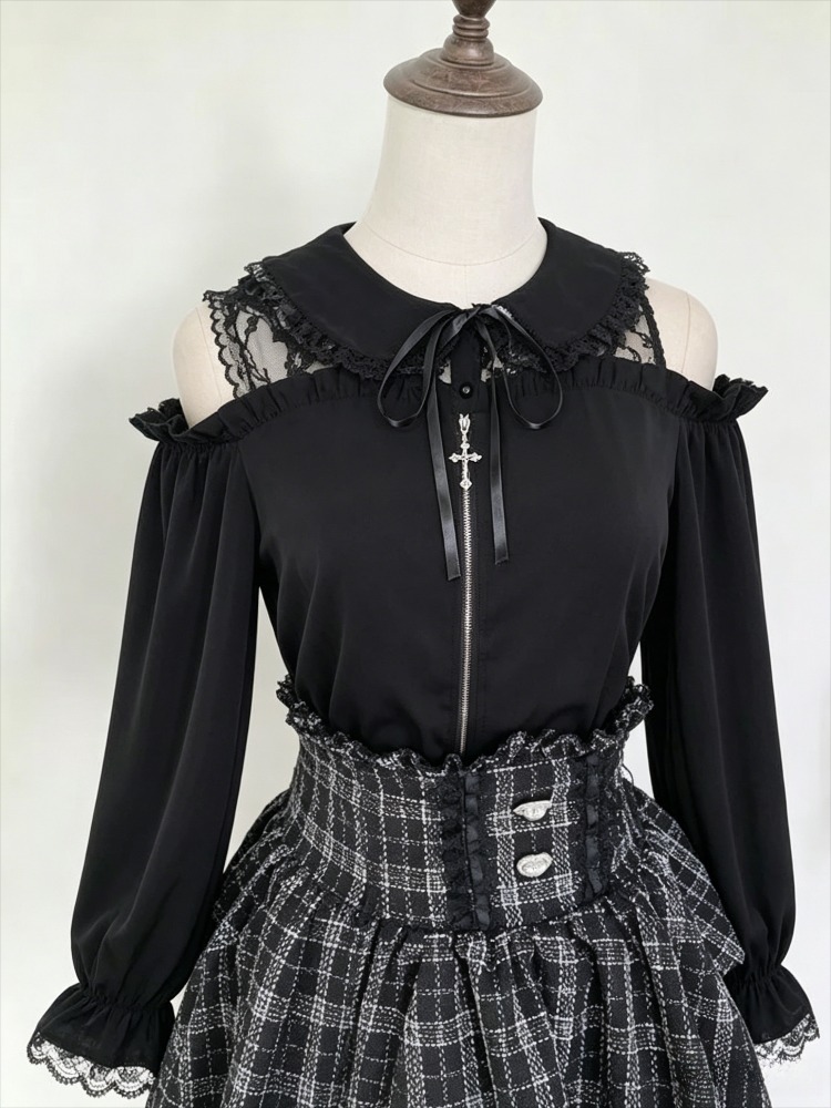 Sweet JK Blouse Women Japanese - Women Formal Blouses For Evening Wear 评论和价格