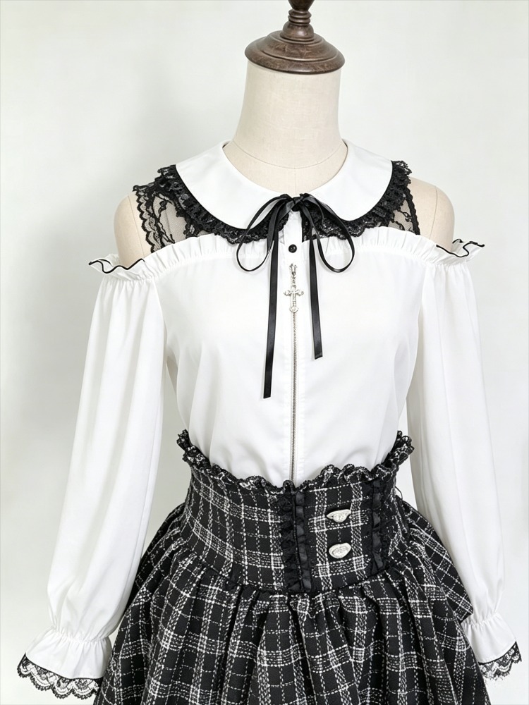 Sweet JK Blouse Women Japanese - Women Formal Blouses For Evening Wear 评论和价格